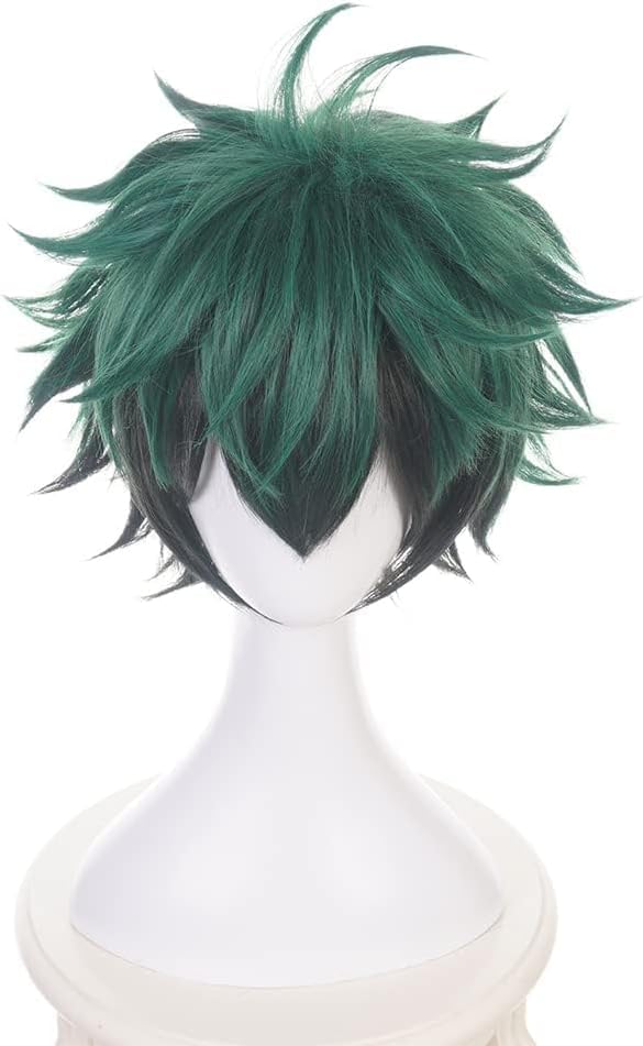 Izuku Midoriya Cosplay Wig wig for school cultural photo costume includes wig - Heat-resistant cosplay, costume, event, Christmas, Halloween,