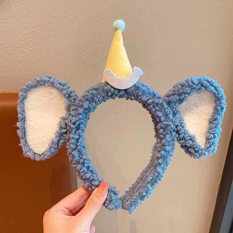 

Cartoon Lamb Wool Bear Headband - Cute Amusement Park & Birthday Photo Prop for Girls