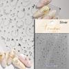 Gold Silver Love Star Moon Geometric Lines Necklace Stamping Retro Soft Self Adhesive Nail Art Sticker Manicure Decal
