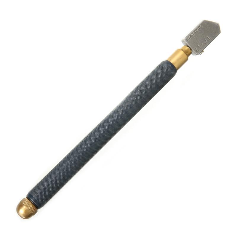 Professional Glass Cutting Wheel TC-17 Metal Handle Straight Head Glass Cutter For 3-10MM Glass Tile Mirror Repair Cutting Tool