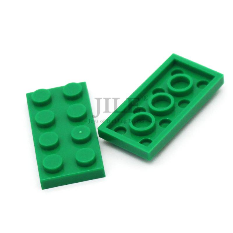 50Pcs Moc Compatible 3020 Plate 2X4 Bricks Colorful Building Blocks Educational Assembles Particles Accessories Toy City