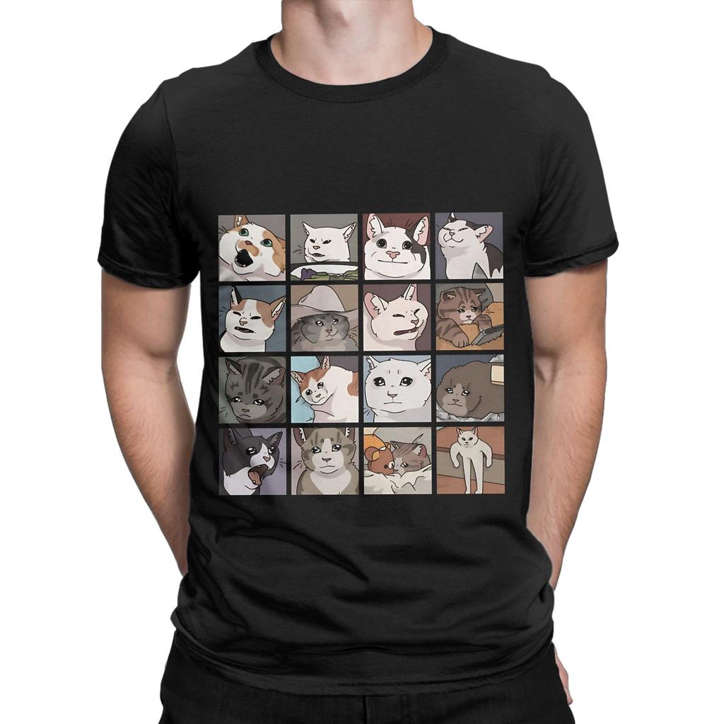 Meme Cats Novelty 100 Cotton TShirt Meme Tees Tops For Unisex