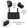 Multifunctional Wheelchair Side Armrest Bag Reflective Strip Portable Velcro Polyester Household Hanging Storage Bag