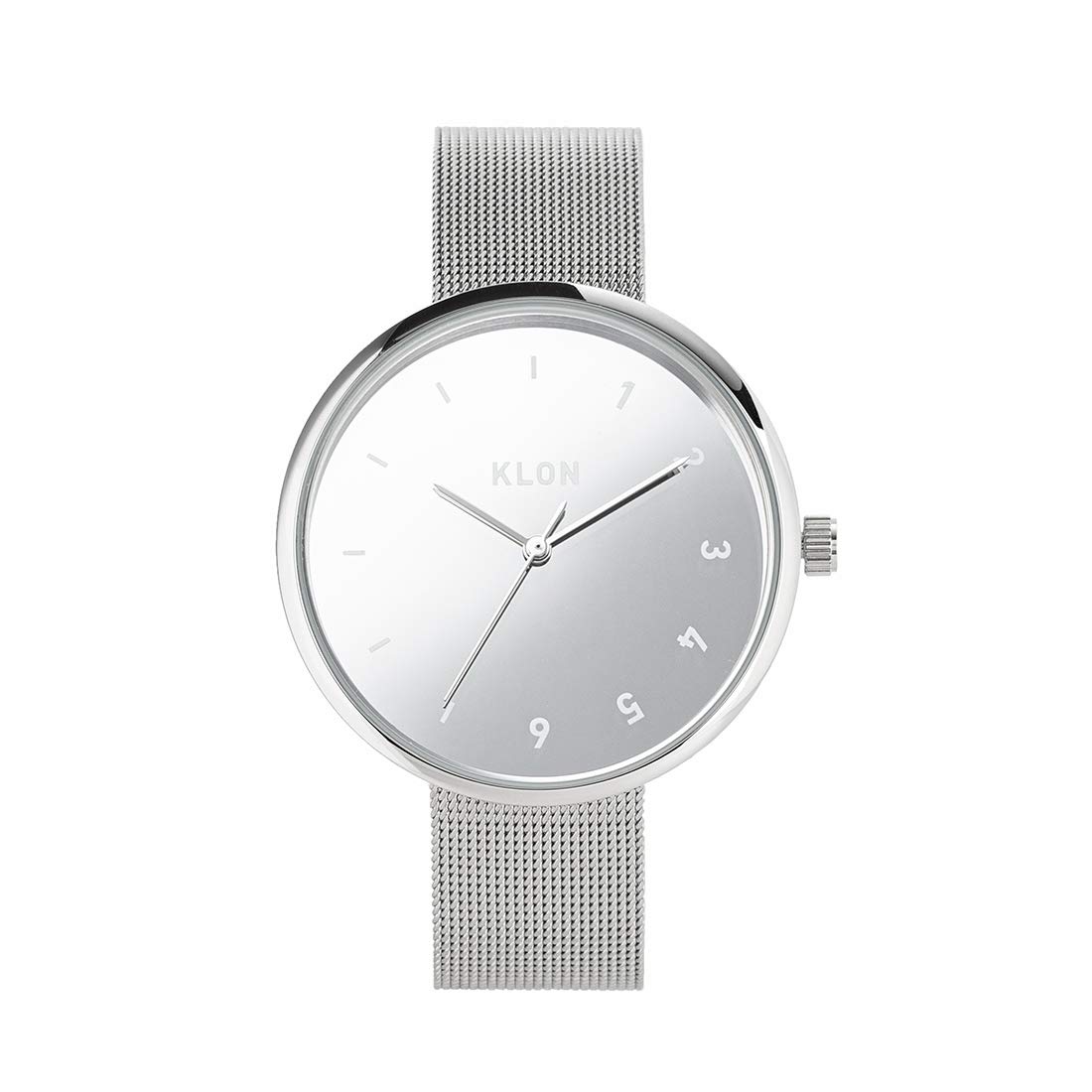 

KLON CONNECTION ELFIN FIRST 38mm Silver Watch with Mirrored Simple and Popular Brand for Men and Women -mirror .ver- Finish,
