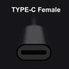 Type C Female to 6 in 1 Multi Charing Cable, Micro USB Splitter Cable 5V 3 in 1 Type C Extension Cord For Phone Tablet and More