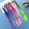  Girls Colorful Wigs Ponytail Headbands Rubber Bands Beauty Headwear Head Band Kids Hair Accessories Hair Ornament