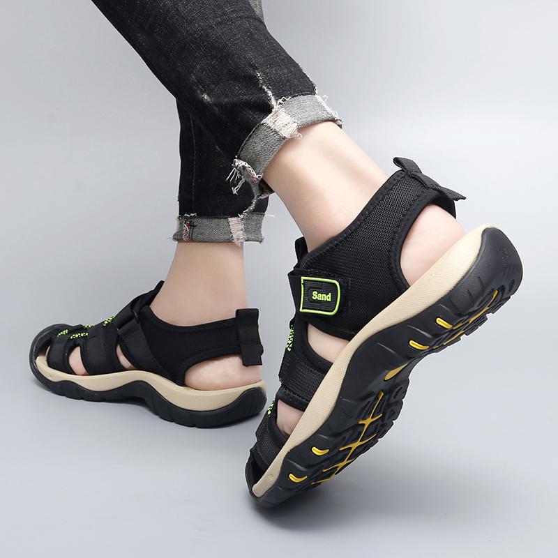 FashionMen Sandals Soft Canvas Shoes Men Outdoor Summer Shoes Breathable Comfort Beach Sandals Roman Men Shoes Big Size 48