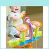 Children Electric Light Drum Set With Visual And Auditory Features For Early Education Play