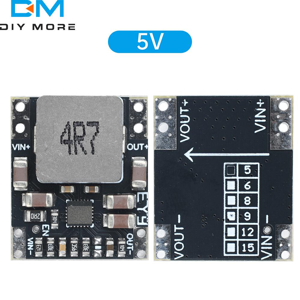 DC 3-23V to DC 5V 9V 12V Automatic Step Up/Down Power Supply Module DC-DC Voltage Buck Boost Converter