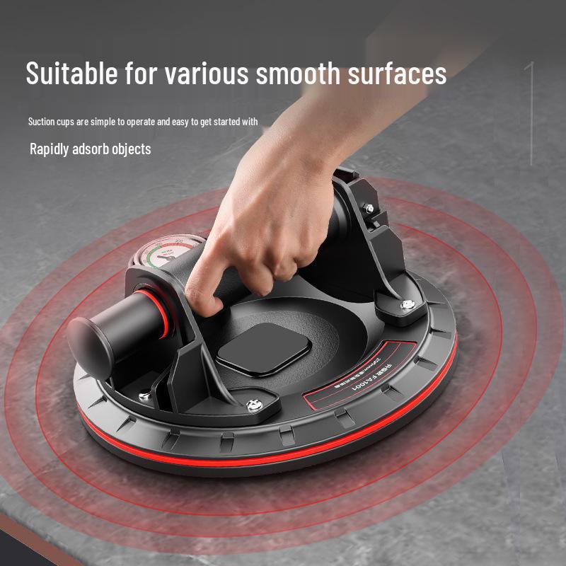 Electric Vacuum Suction Cup Tool with Strong Air Pump & Automatic Refill, Lithium Battery Powered for Glass & Tile Handling