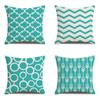 Nordic Geometric Decorative Pillow Sofa Cushion Cover Modern Home Decor Square Pillowcase Peach Skin Pillowcase