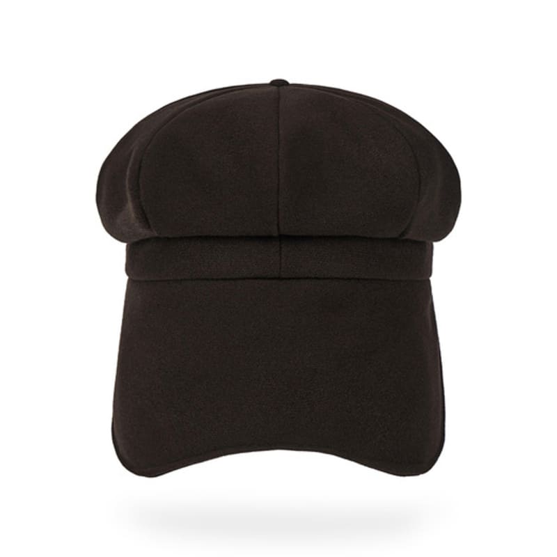 VARZAR VA Stud Fly Newsboy Cap Brown