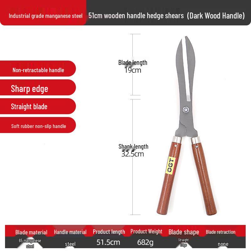 Telescopic Long-Handled Gardening Scissors: High Branch, Hedge & Lawn Trimmer with SK5 Blade