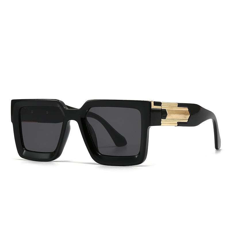 Classic Big Concave Frame Square Sunglasses Women For Men Luxury Brand Designer Vintage Punk Sunglasses Popular Driving Shades