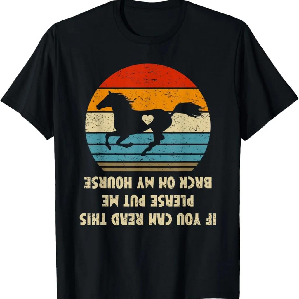 Retro Cutting Funny Fake Definition For Horse Riders T-Shirt