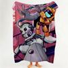 animation L Love D Death R Robots Throw Flannel Throw Blanket Suitable for Sofa Living Room Bedroom