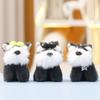 Schnauzer Cute Stuffed Animal Doll Keyring Pendant For Backpack And Car Decor