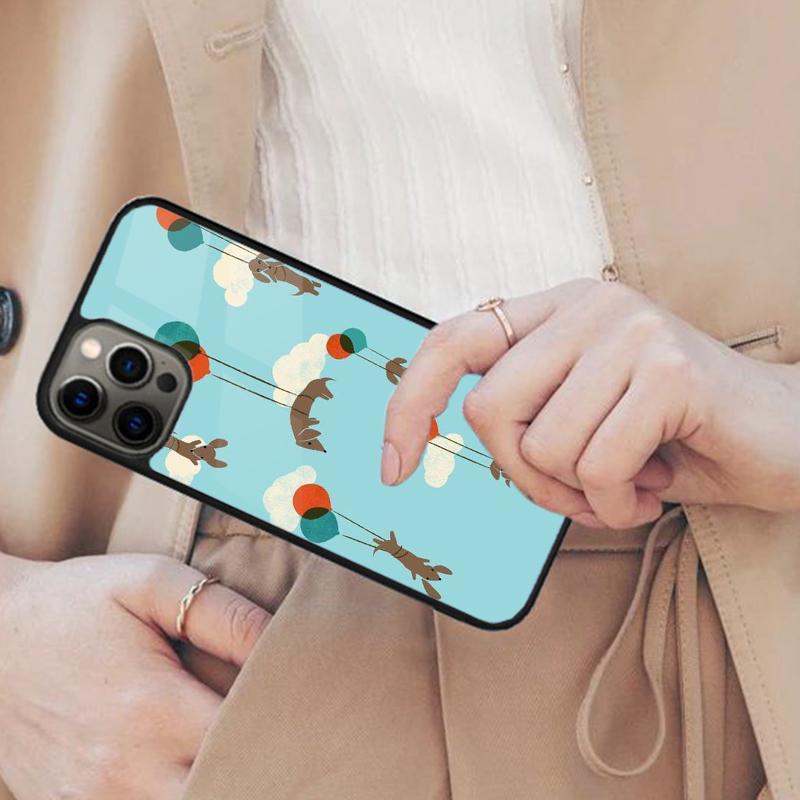 Schokoladen Dackel Cartoon Wiener Hund Magnetische Handyhülle Für iPhone 17 Air 16 14 13 12 Pro Max 15 Plus Kabellose MagSafe Hülle