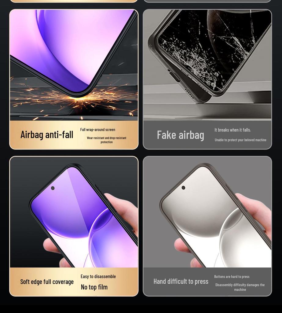 Custodia a Copertura Totale Antiurto in Vera Pelle per OPPO Reno 16 Pro