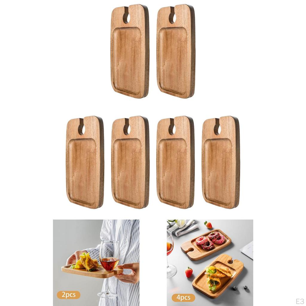 Appetizer Plate Board with Holder Snack Serving Dishes Tray Platters for Holiday Restaurant