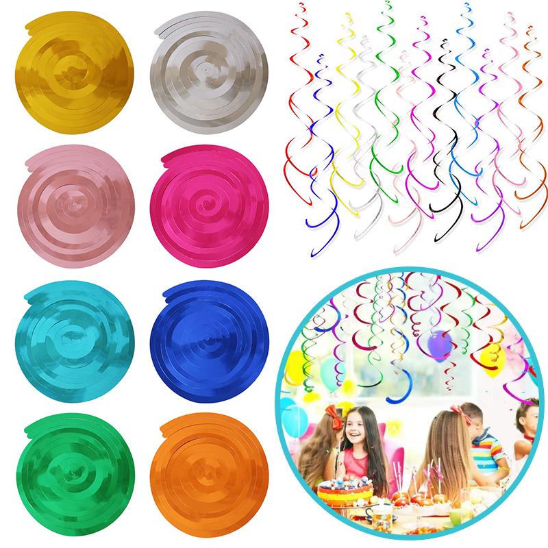 6 BUC/spirală Decorațiune Suspendată Decorațiune Suspendată Creativă Decorațiune Suspendată în Tavan Paiete DIY Recuzită Nuntă Petrecere de Ziua de Naștere