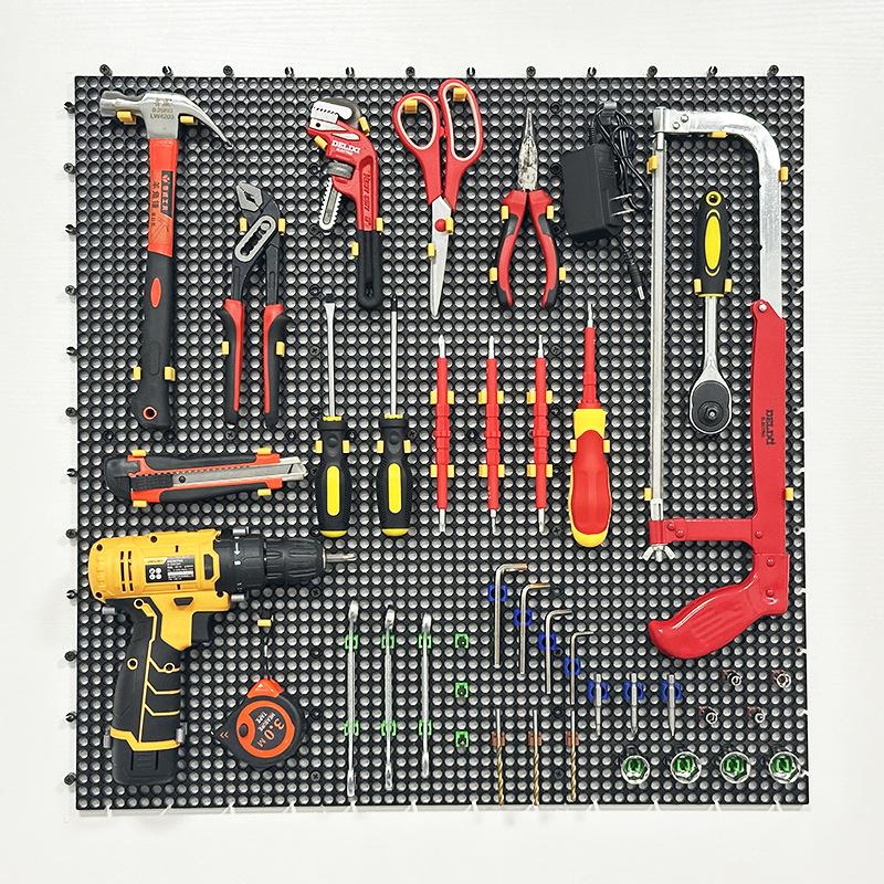 Universal Pegboard Tool Rack: Hardware Hanging Board & Display Shelf for Auto Repair