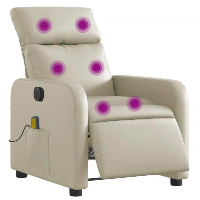 VidaXL Electric Reclining Massage Armchair, Relaxation Chair with Adjustable Backrest and Footrest, Salon Seat 3206743