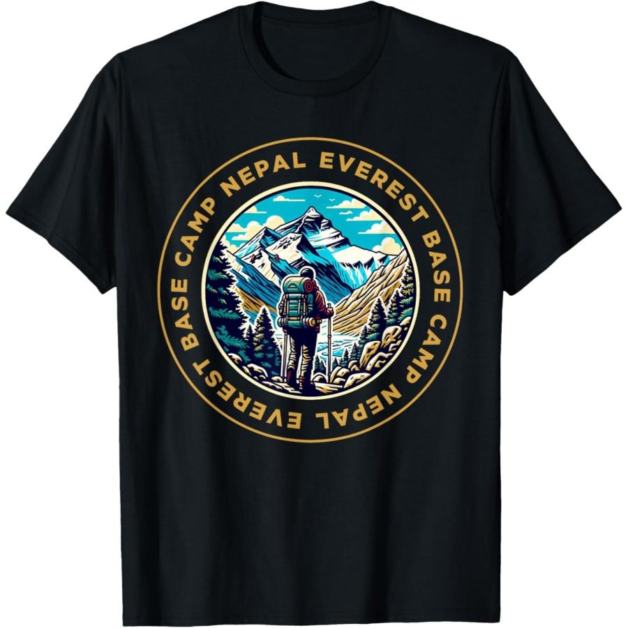 

Everest Base Camp Nepal Mountain Everest View Hiking T-Shirt XXXXXL чёрный