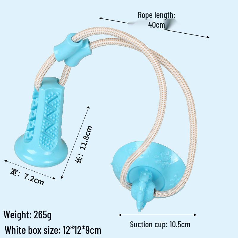 Interactive Suction Cup Dog Toy: Chew, Teethe, Dispense Treats, Relieve Boredom, Self-Entertain, for Medium Dogs