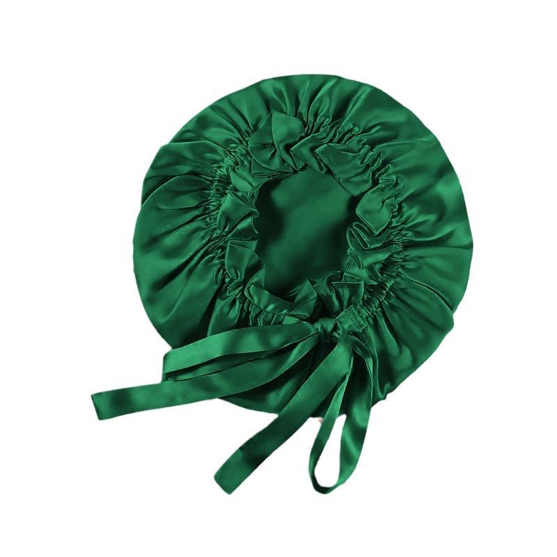 Doppellagige Maulbeerseide Schlafmütze für Damen - Haarpflege & Postpartaler Schutz