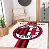 Ac Milan Customize Your Name Floor Mat Perfect for Game Room Playrooms Dining Room Kitchen Anti-slip Rug Anime Office Decor Perfect Gift for Women/Men