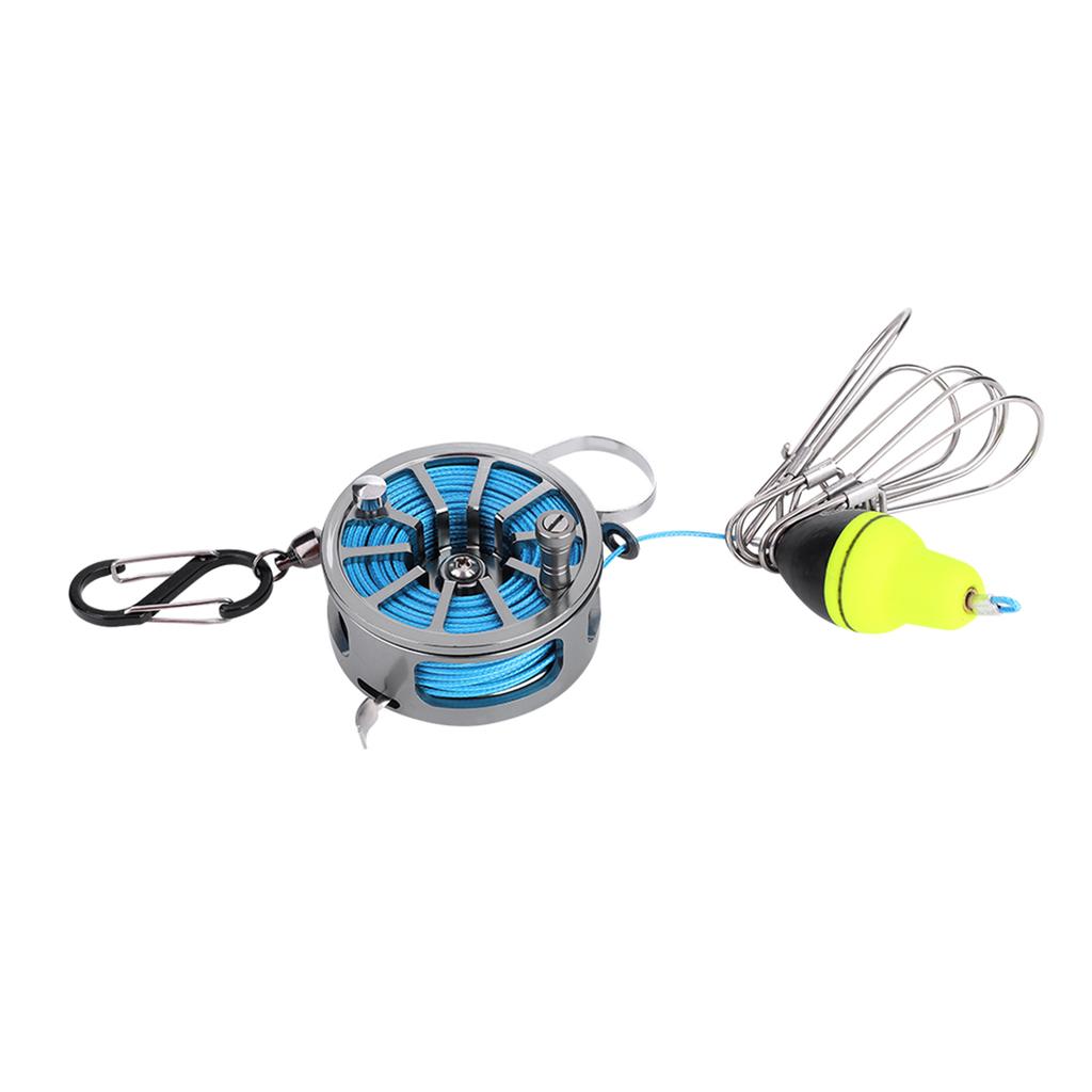 Fish Lock Buckles 6m 5 Locks Chain Stringer with Float Fishing Tackle Accessory(Silver 60#)