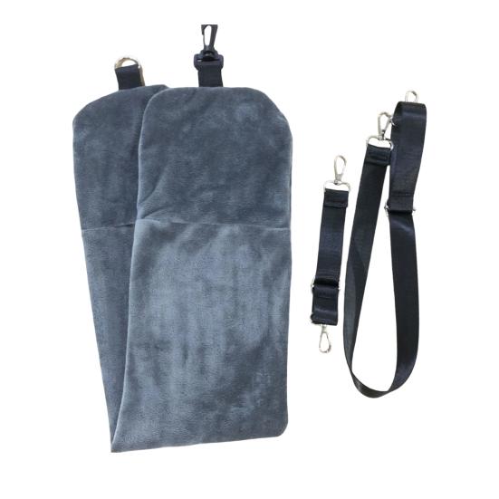 Stuffable Travel Pillow Packable Clothes Fillable Storage Bag Portable Soft Velvet Neck Pillow Case Cover Airplane Travel Essentials