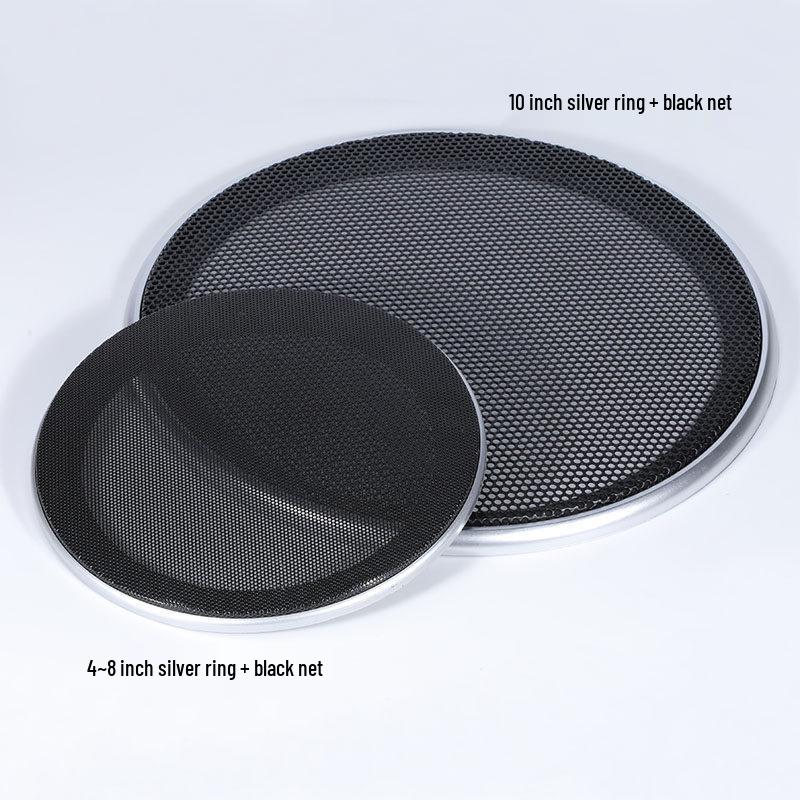 16-Pack Speaker Horn Grille: Metal Iron Mesh Decorative Rings (4, 5, 6, 8, 10-inch) Dust Cover