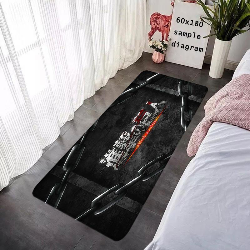 Door Mats Interior Foot Rug Attack on Titan Welcome Floor Mat for Entryway Soft Hallway Carpet Kitchen Rugs Fluffy Home Decor