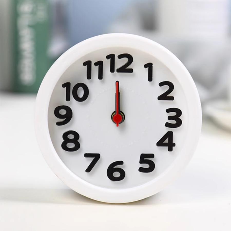 

Квадратный круглый будильник, маленький бесшумный настольный будильник, часы-будильник на батарейках, портативный будильник