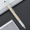 Lightweight Multifunctional Touch Screen Stylus Pen with Screwdriver Ruler Level Gauge for Travel Carry Emergency Repair Tasks