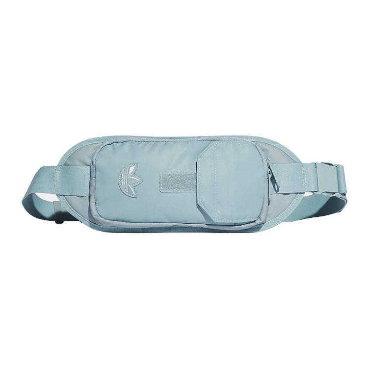 Adidas Originals Small Logo Solid Color Nylon Chest Bag Crossbody Bag Waist Bag Unisex Bags Mint-Green HD9635 Solid Color, Mint Green
