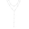 Gold Color Double Layered Long Tassel Chain Necklaces for Women Simple Metal Geometric Bead Choker Necklace Fashion Jewelry
