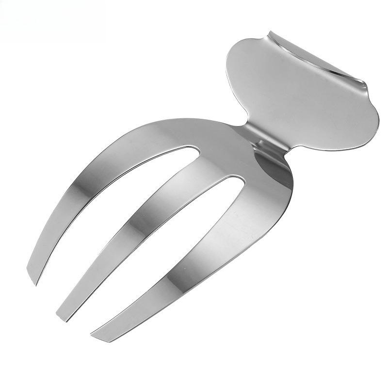 1PC Stainless Steel Salad Hands Fruit Scoop Three Finger Claws Salad Fork Kitchen Utensil Gadget