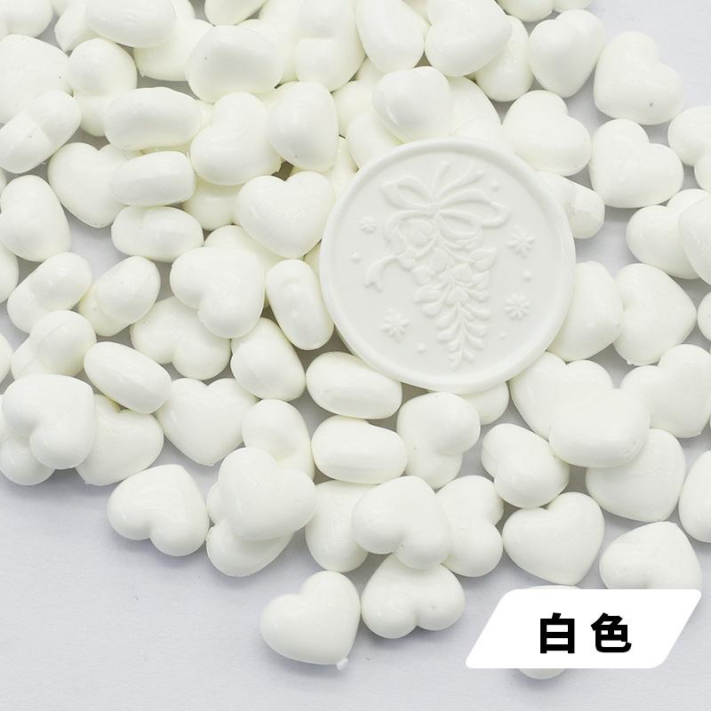 100pcs Fat Love Lacquer Wax Grains Heart-shaped Mixed Color DIY Hand Accounts Envelopes Sealed Wedding Invitation Decoration