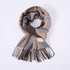 Female's Winter Warm Long Scarf Classic Plaid Tessles Pashmina Shawl Thick and Soft Muffler for Muslim Women Pareos Outdoor