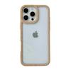 Applicable To IPhone15 Transparent Groove Anti-fall Mobile Phone Case Apple 16 ProMax Candy Rhinestone Magnetic Protective Case