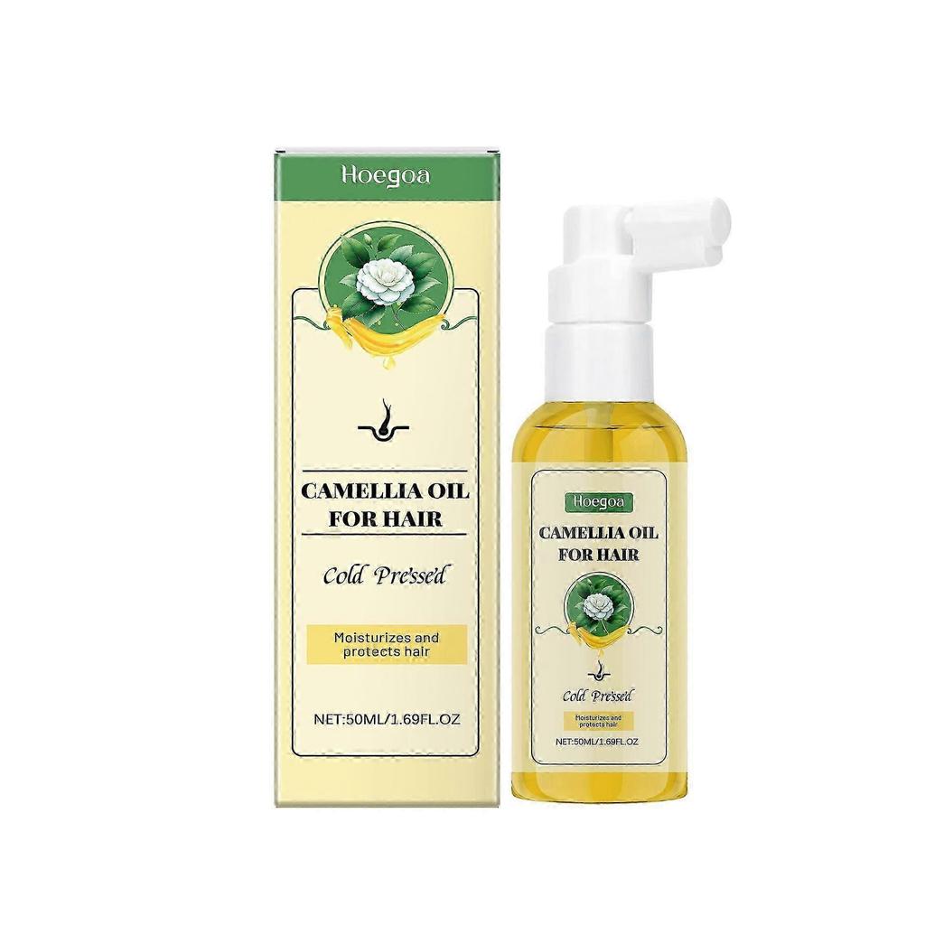 Nourishing Hair Care Camellia Oil Spray, Camellia Flower Essential Oil, Herbal Extract Camellia Seed Oil Hair Care Spray, Repair Dry and Irritated Hai