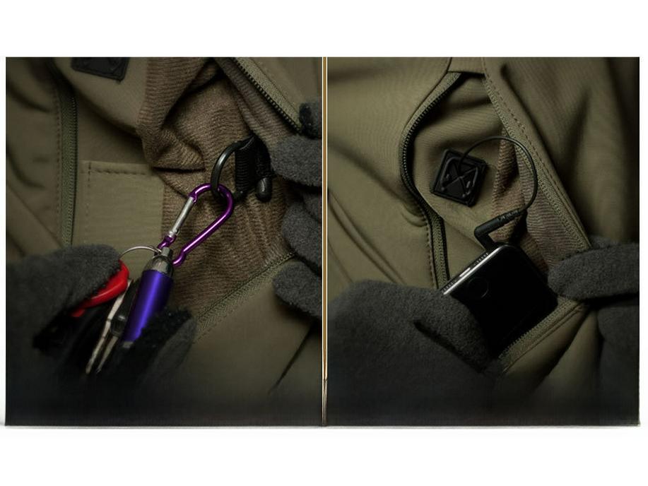 Men's Hooded Bomber Coats - Soft Shell Army Combat Jackets