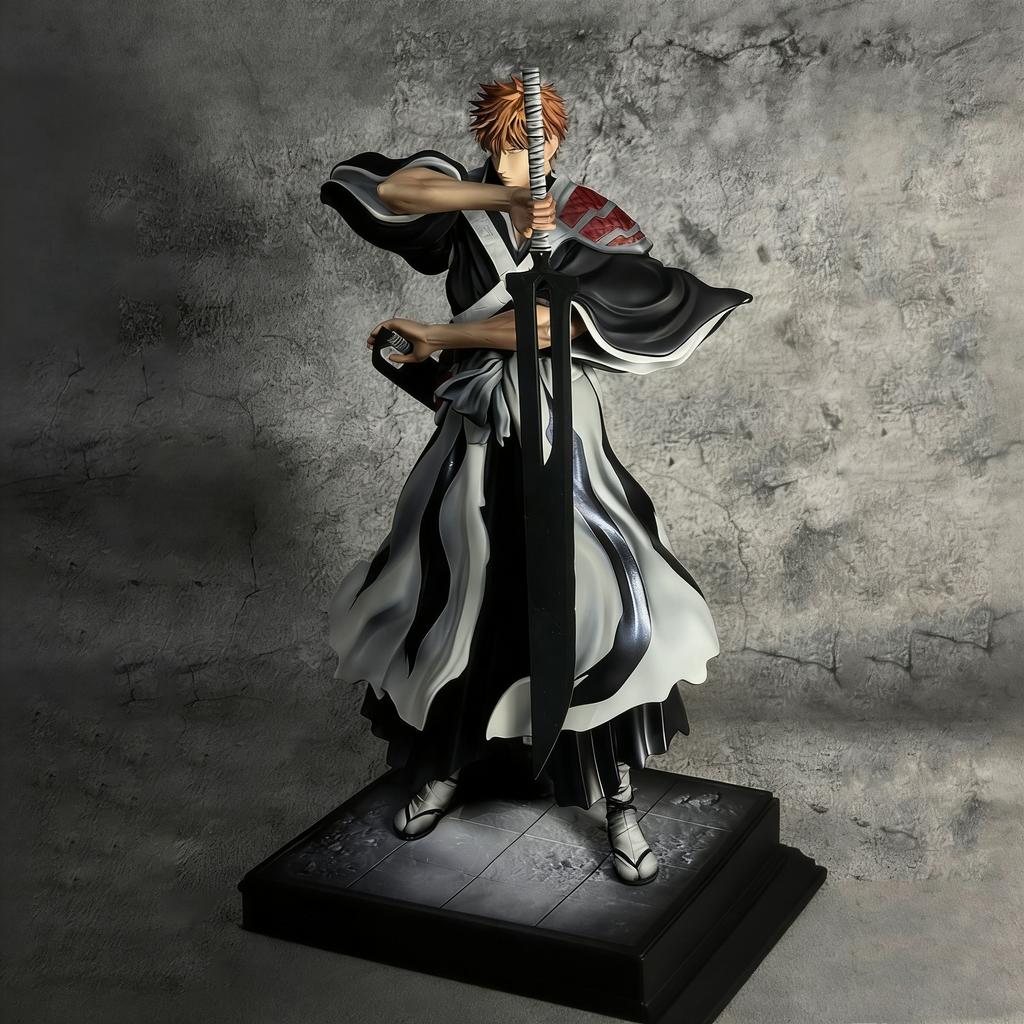Naruto Kurosaki Ichigo Anime figures Burst of anger Grim Reaper can be Move 33cm/12.99Inch PVC Action Wild Battle Toys Gifts