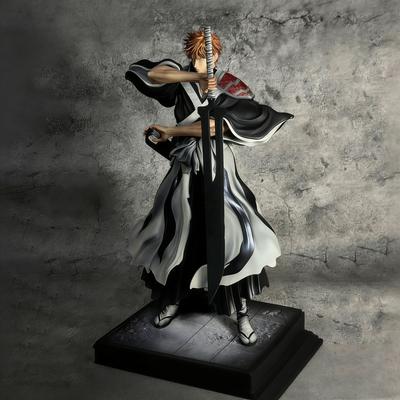 Naruto Kurosaki Ichigo Anime Figures Burst of Anger Grim Reaper Can Be Move 33cm/12.99Inch PVC Action Wild Battle Toys Presents