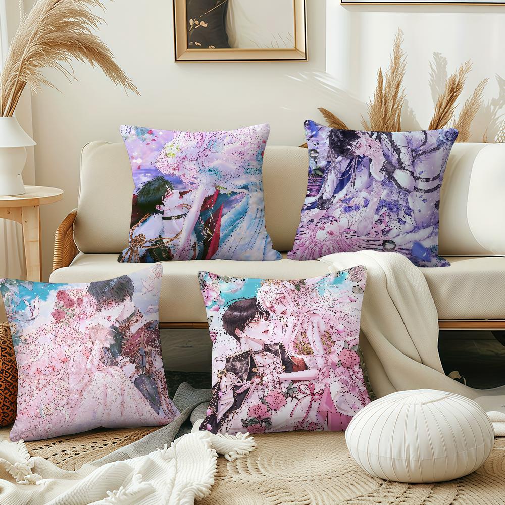 Becoming the V-Villains Family cushion cover Home Office Coffee Pillow Sofa Printing Decoration Room Shop Car Nordic Simplicity