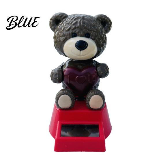 Automatic Shaking Head Toy Car Ornament Love Bear Dancing Doll кофейный