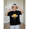 European Sizes Little Bee Boys' New Casual Short-sleeved T-shirt for Summer Children's Round Neck Clothing Printed T-shirt Base Shirt